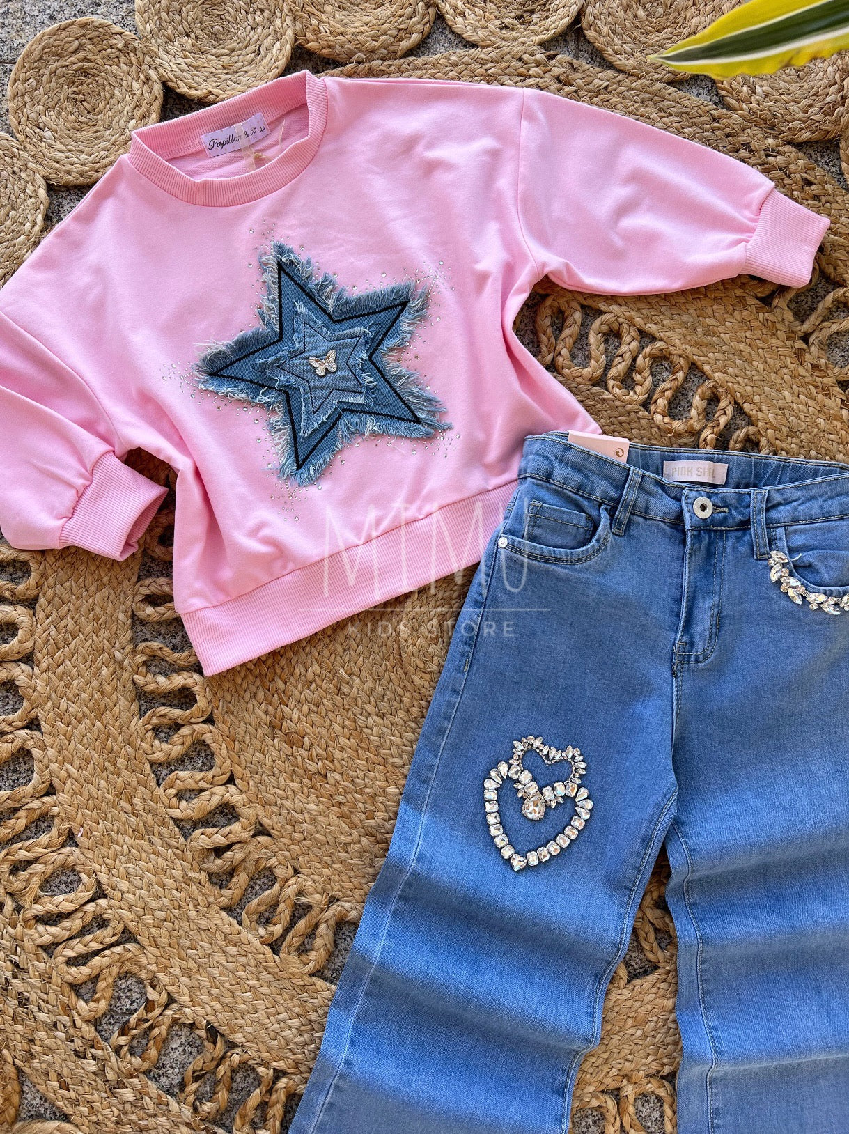 Heart pants and Star sweater (items purchased individually)