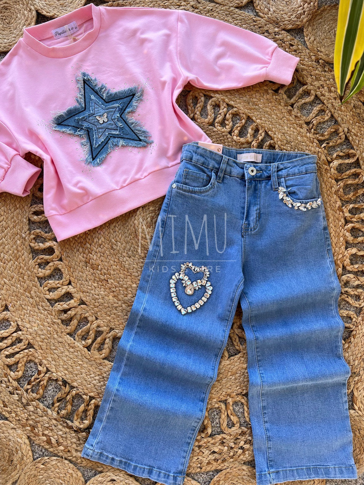 Heart pants and Star sweater (items purchased individually)