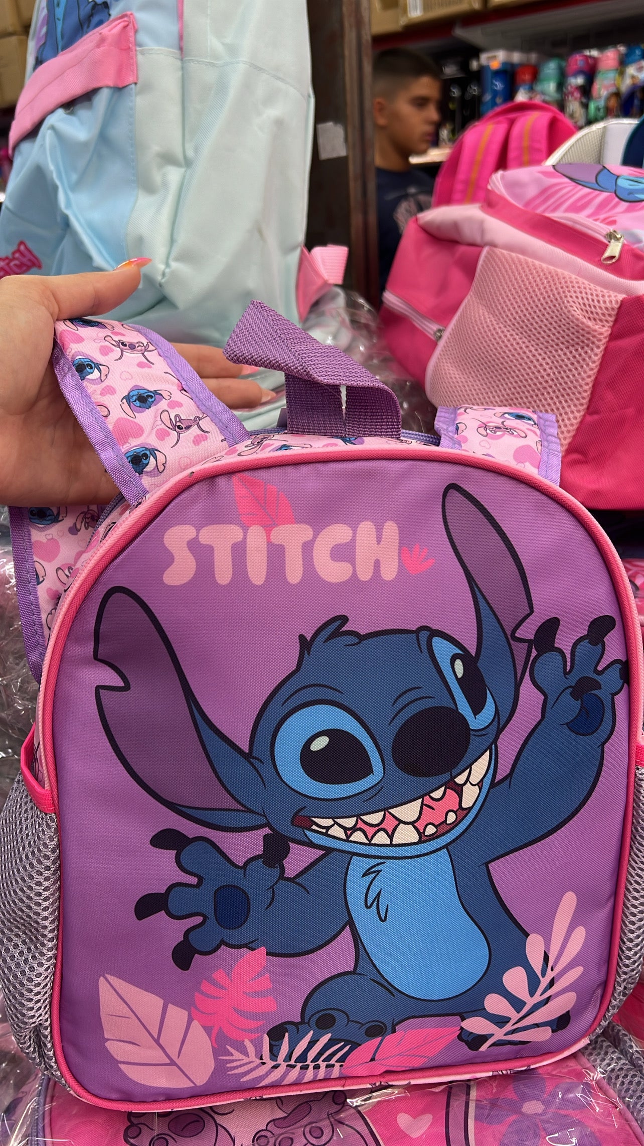 Stitch & Angel Reversible Backpack