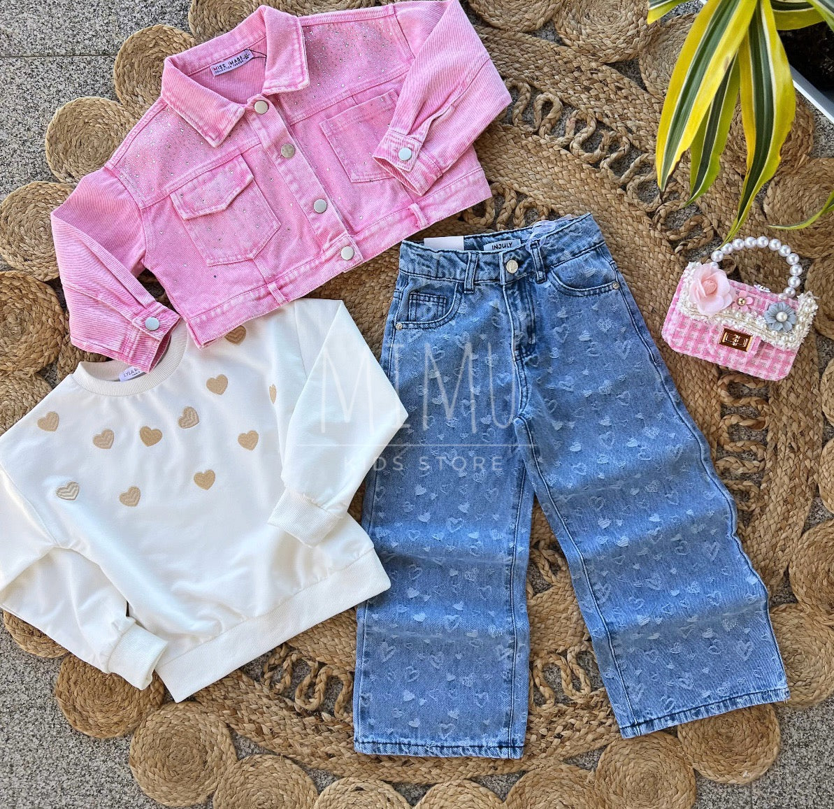 Calças e camisola corações(artigos comprados individualmente)