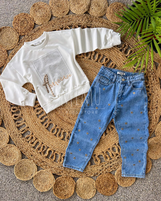 Calças e camisola Amour (artigos comprados individualmente)