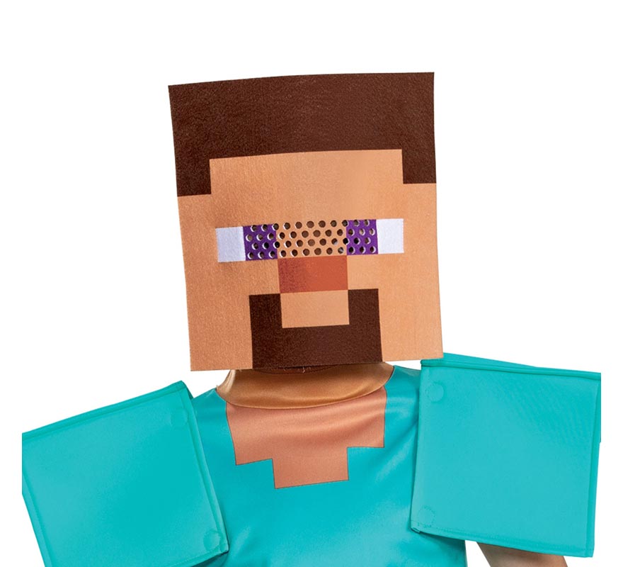 Disfraz de carnaval de Steve Minecraft
