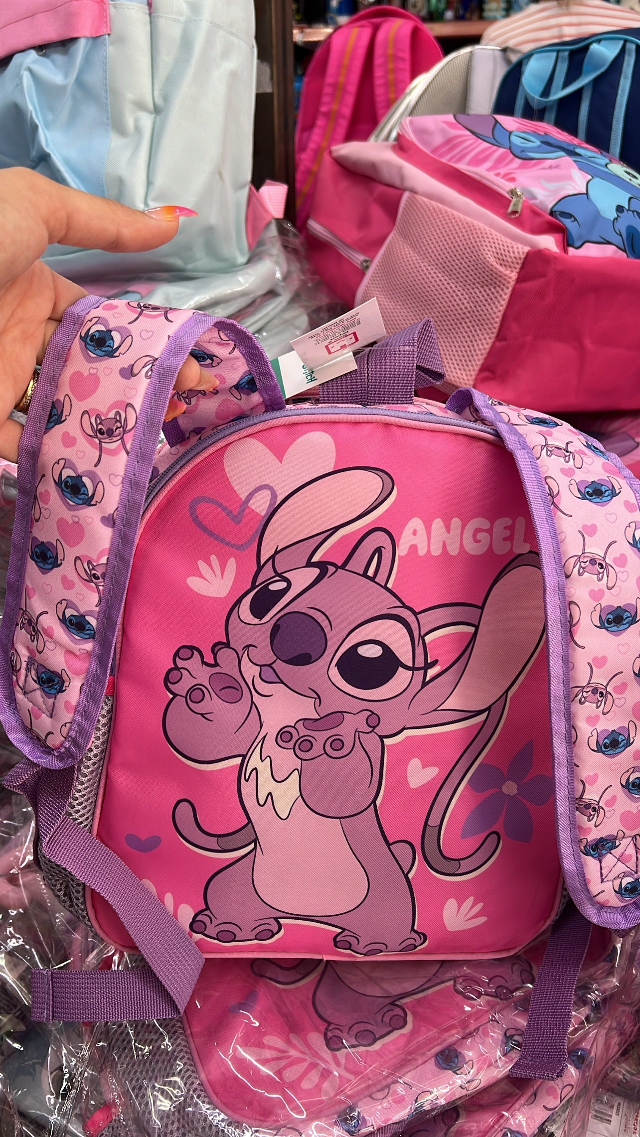 Stitch & Angel Reversible Backpack