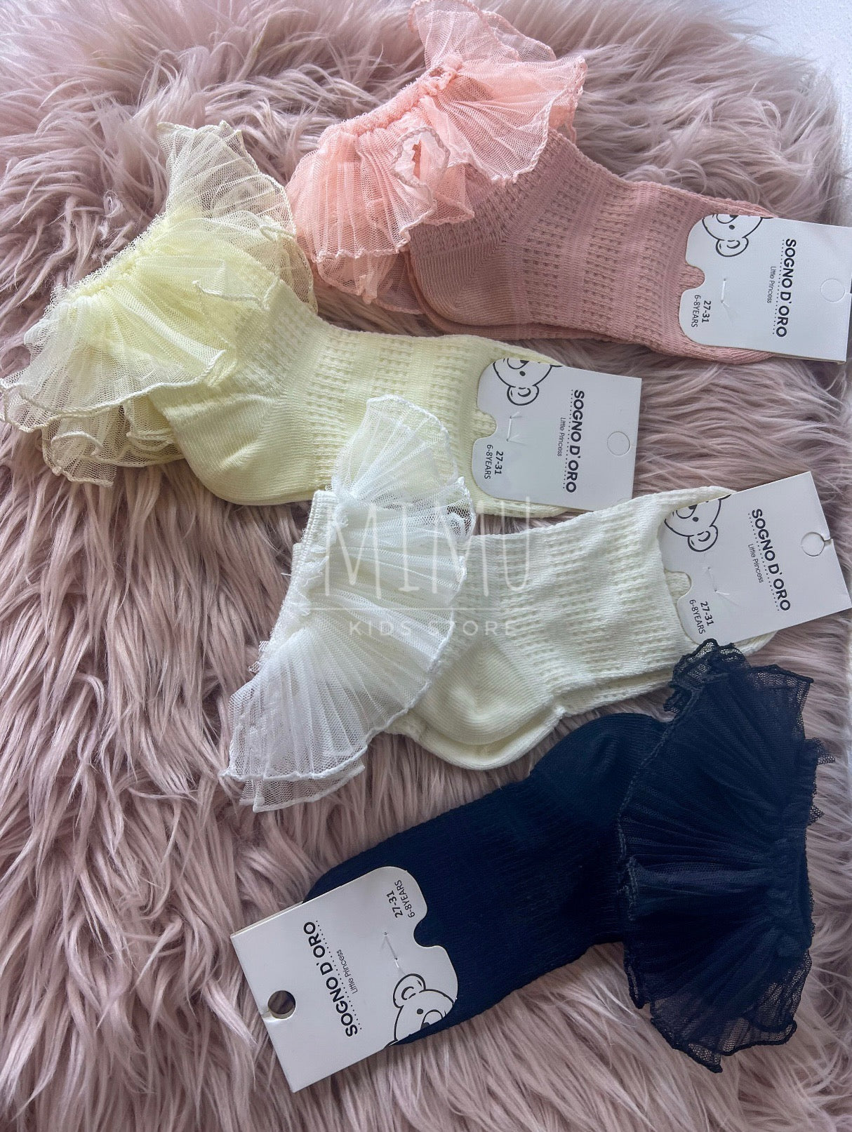 Mini sock with ruffle