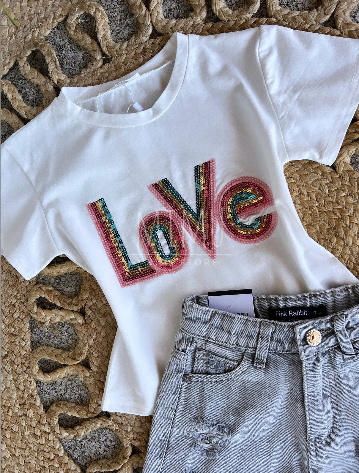 Love Shorts and T-shirt (items purchased individually)
