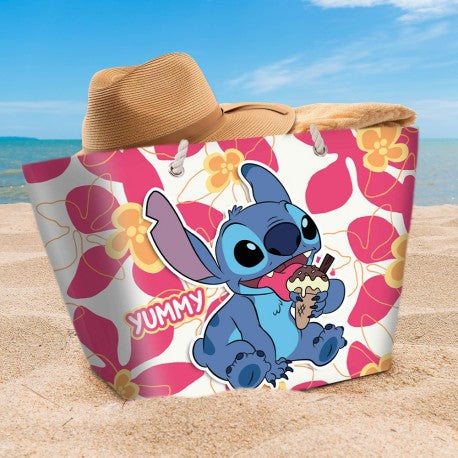 Stitch “Yummy” Beach Bag with Rope Handle