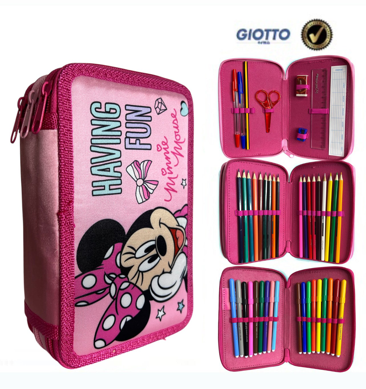 Triple Pencil Cases - Disney