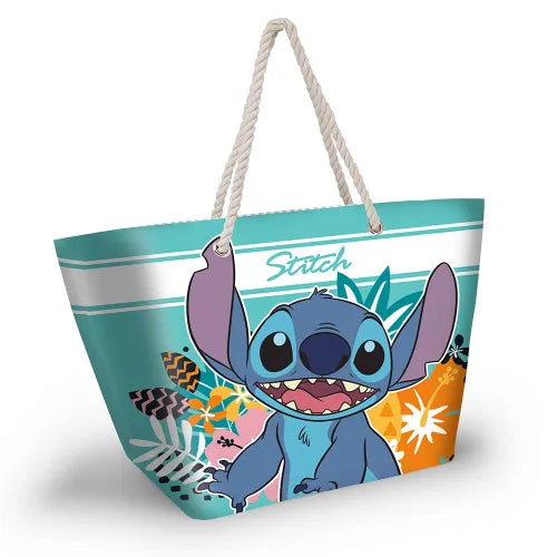 Tropical Stitch Beach Bag with Rope Handle