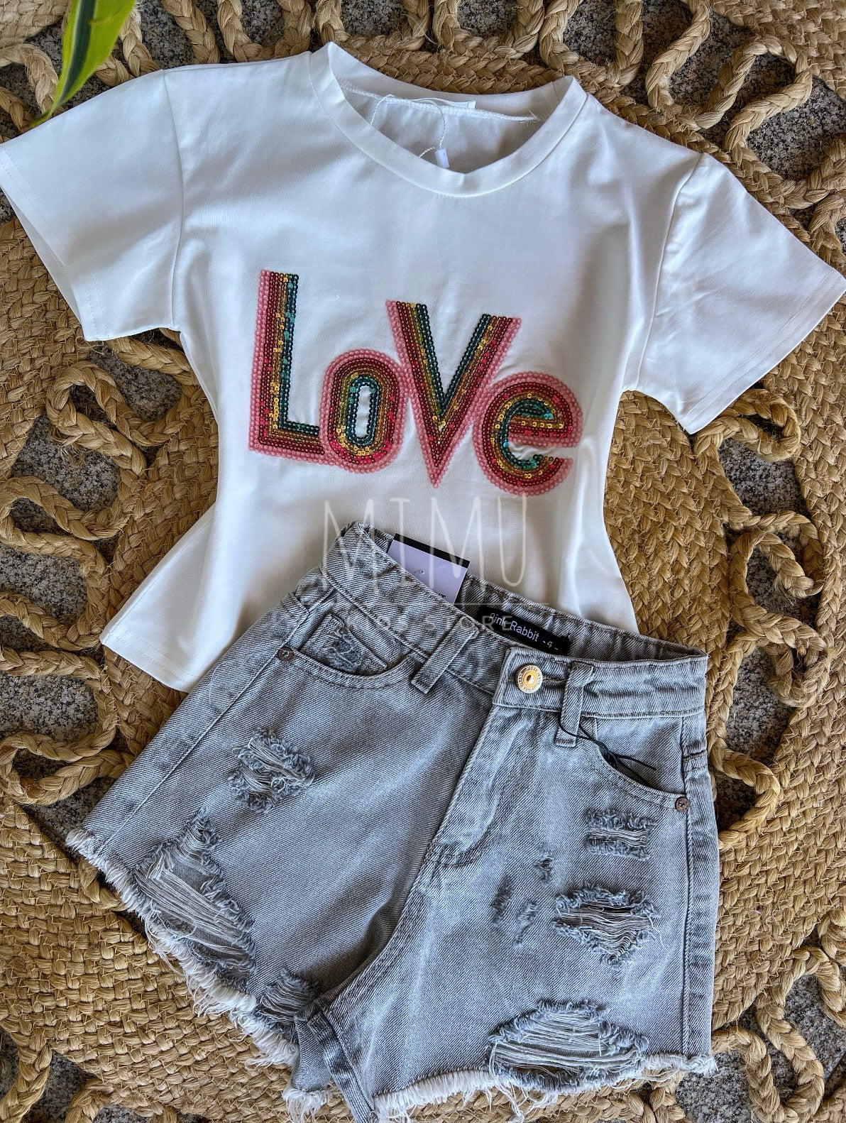 Love Shorts and T-shirt (items purchased individually)