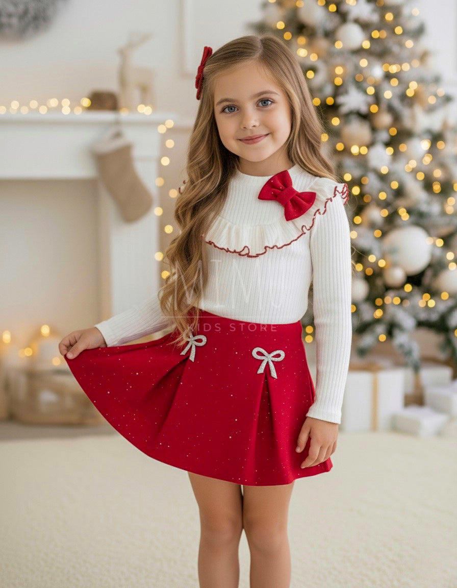 Conjunto Yasmine em vermelho