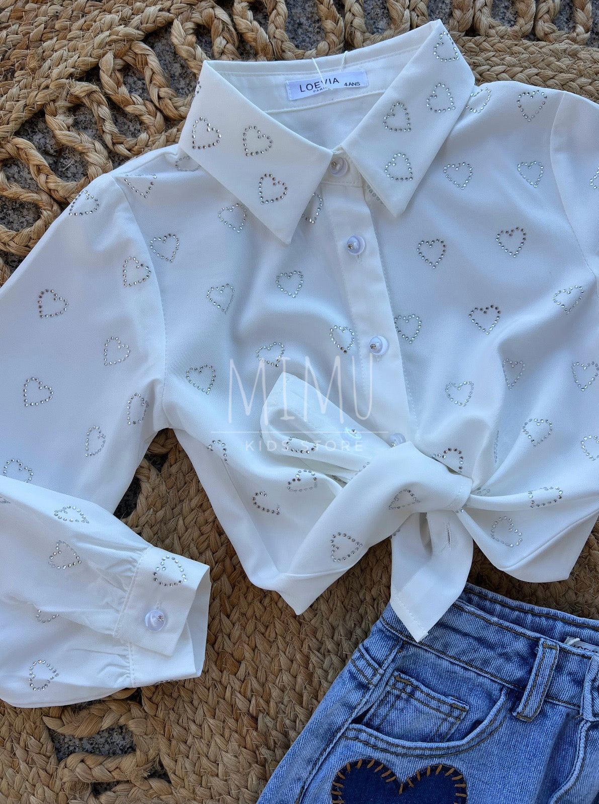 Heart skirt and blouse (items purchased individually)