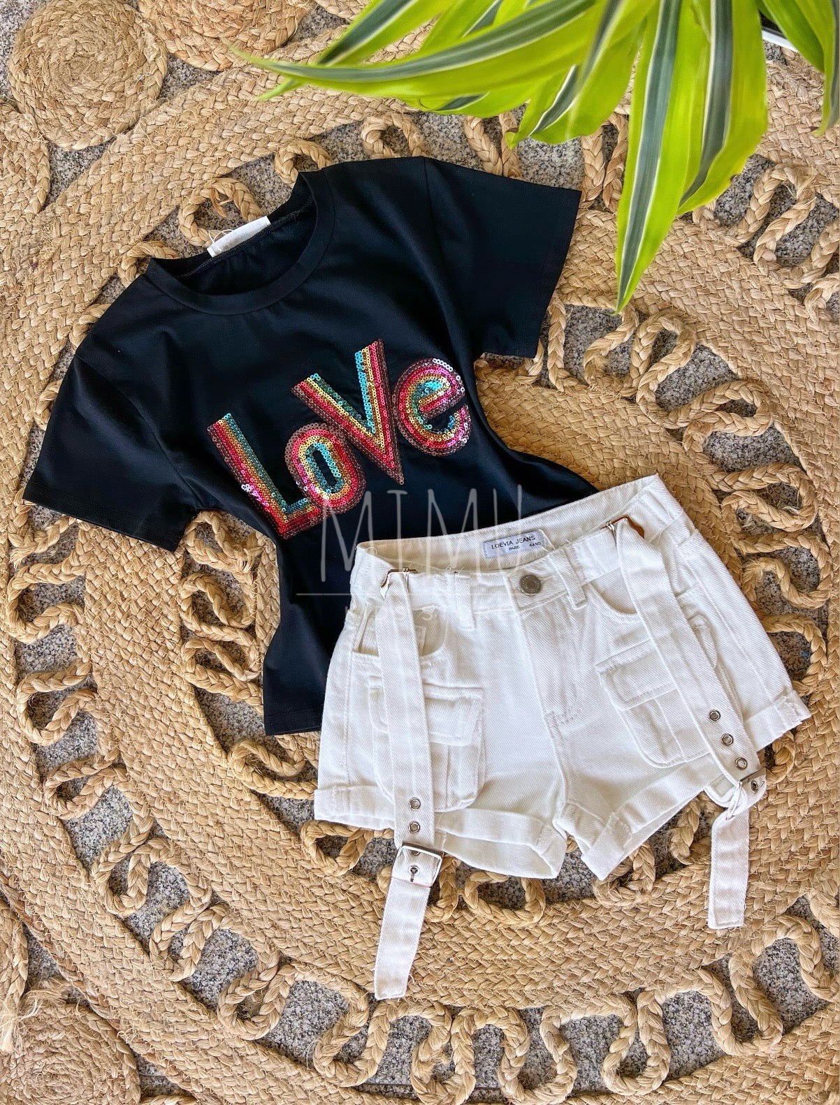 Love Shorts and T-shirt (items purchased individually)