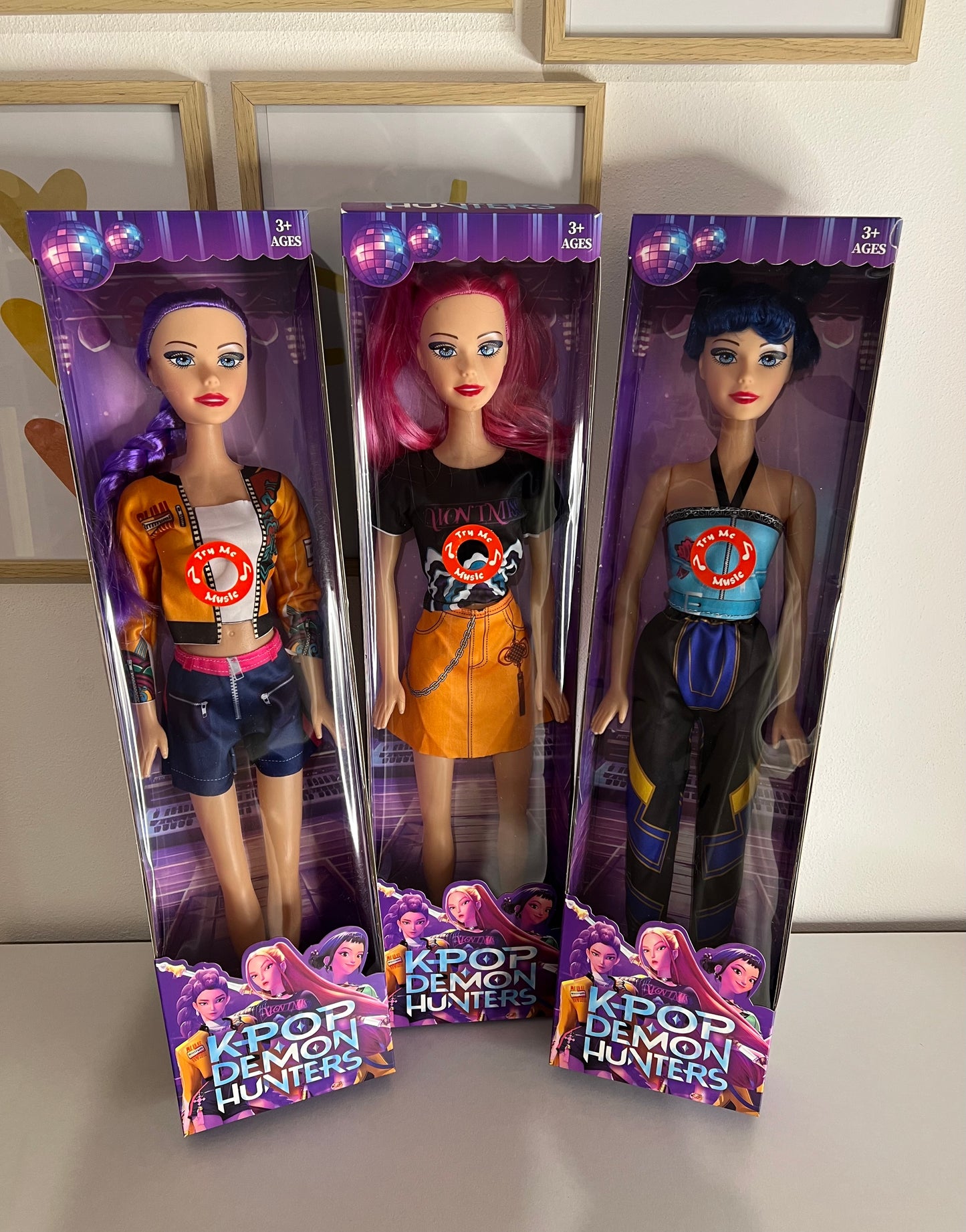 Bonecas: As Guerreiras do K-Pop com música (Rumi, Mira, Zoey) 60 cm