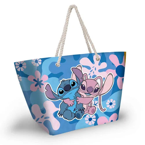 Stitch &amp; Angel Beach Bag with Rope Handle