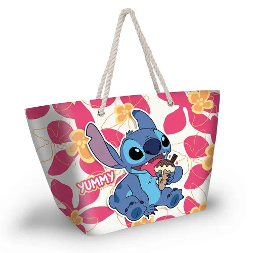 Stitch “Yummy” Beach Bag with Rope Handle