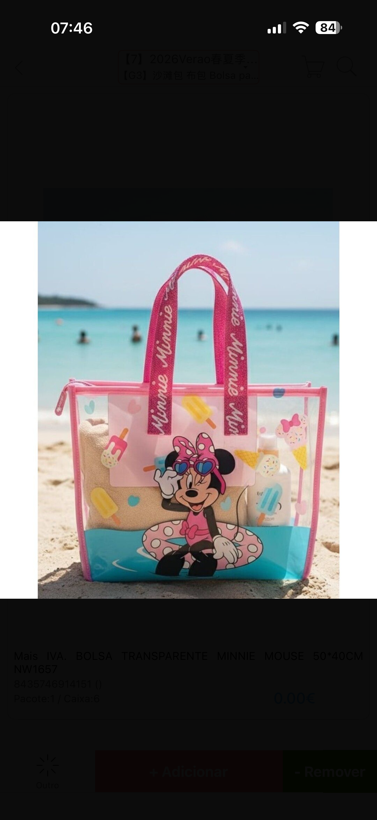 Bolsa de praia Minnie