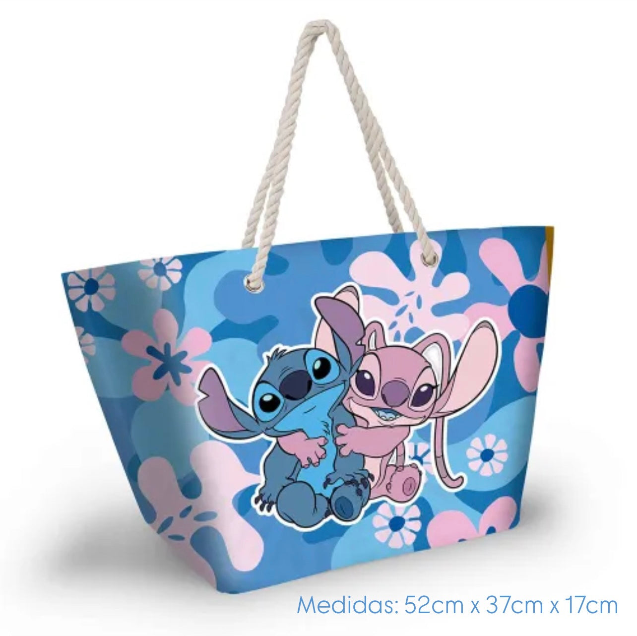 Stitch &amp; Angel Beach Bag with Rope Handle