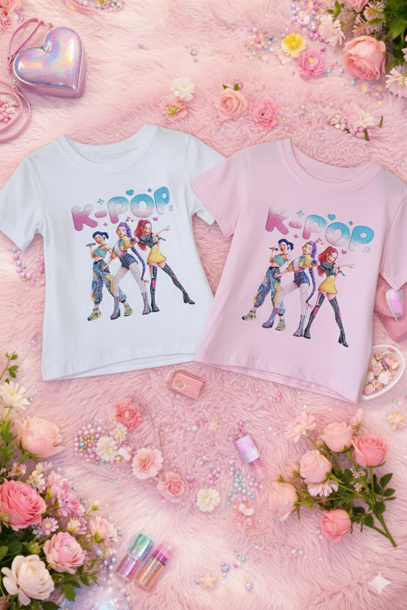 Conjunto K-Pop (artigos comprados individualmente)