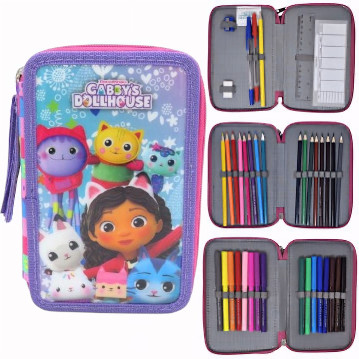Triple Pencil Cases - Disney