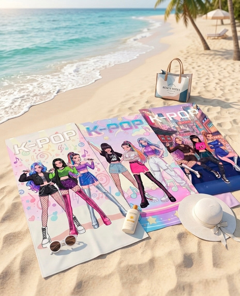 Toalhas de Praia- K-Pop