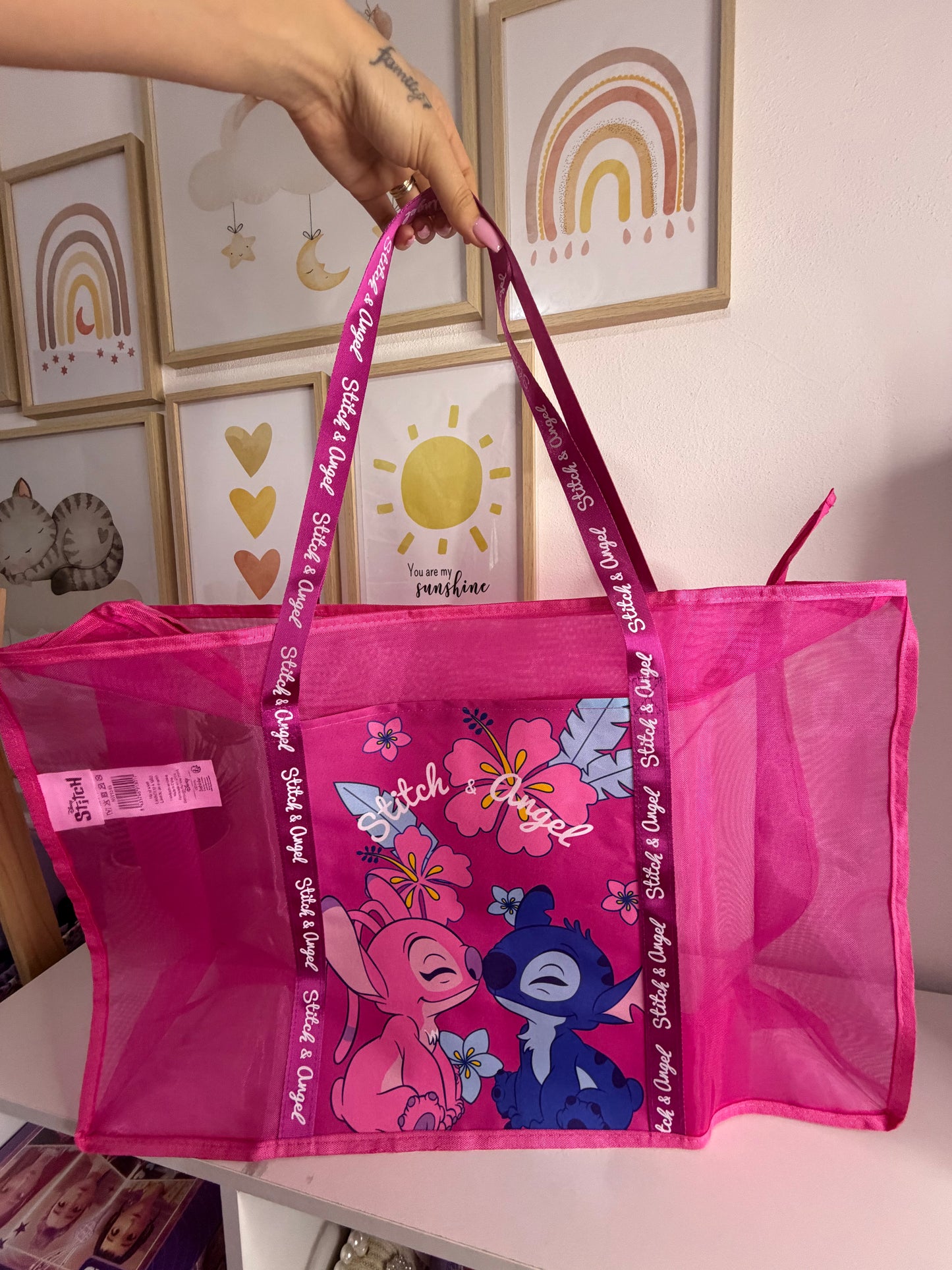 Bolsa de praia Stitch & Angel