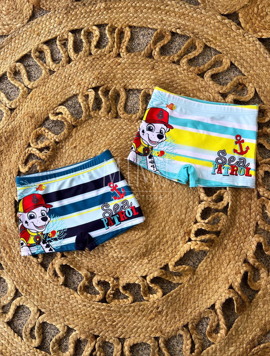 Boxers de Banho Patrulha Pata